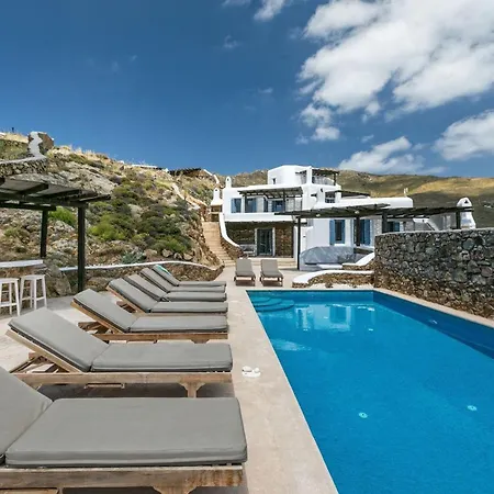 Deluxe Mykonos Pareja Ii 2 Bedroom Outdoor Pool Beautiful Location Panormos Villa