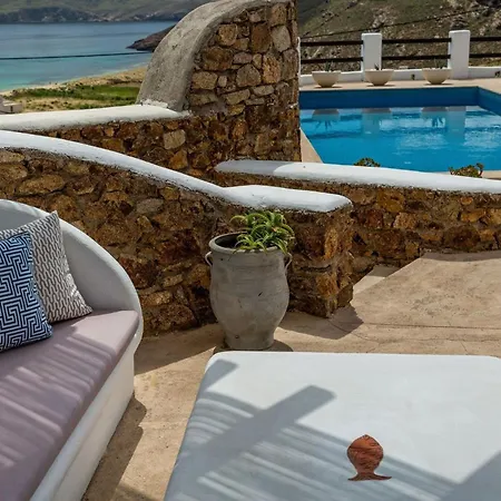 Deluxe Mykonos Pareja Ii 2 Bedroom Outdoor Pool Beautiful Location Panormos Villa